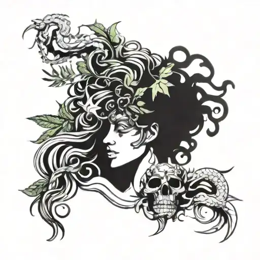 Weed And Medusa Head