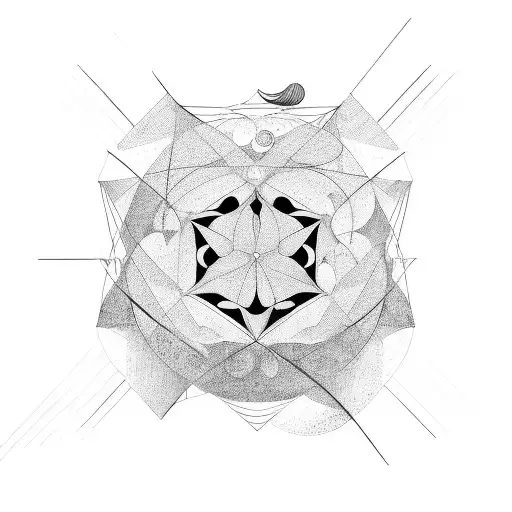 An Abstract Representation Of Venus Using Geometric Shapes