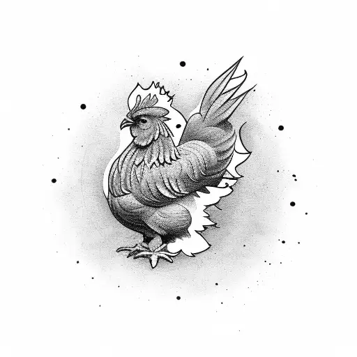 Buff Cartoon Chicken