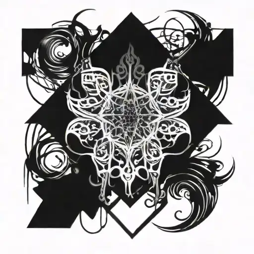 Cybersigilsm Gothic Abstract Design Combining