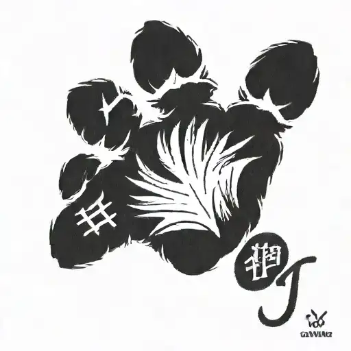 Cat Paw With Roman Numerals Representing Important Dates