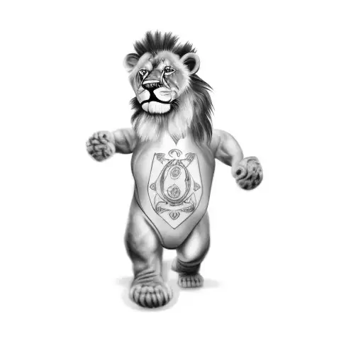 A Baby Dressed As A Lion