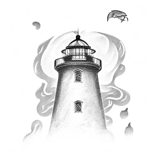 Lighthouse With Initials