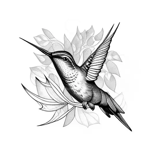 Humming Bird And Parrot In Jungle