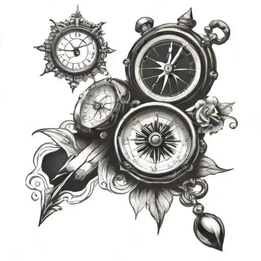 Compass And Clock