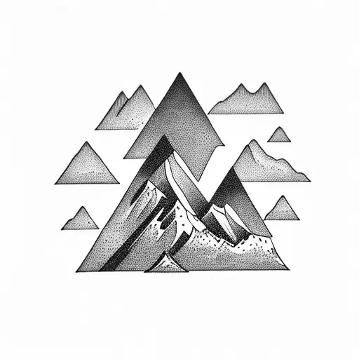 Mountain With Letters W B A