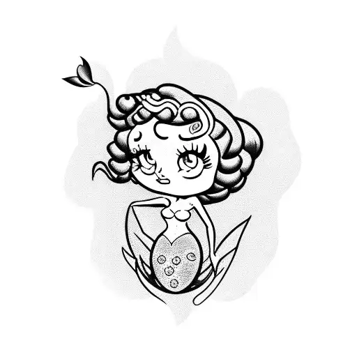 Betty Boop As A Mermaid