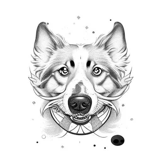 Smiling Dog On Top Of A Scooter