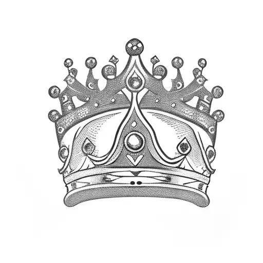 Number 10 With A Crown