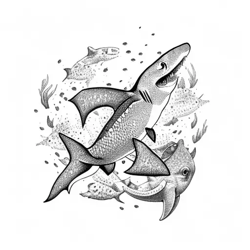 Forearm Ocean Shark Starfish Blowfish