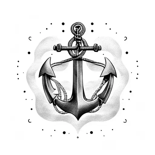 Anchor And Chain Form Balaton Lake