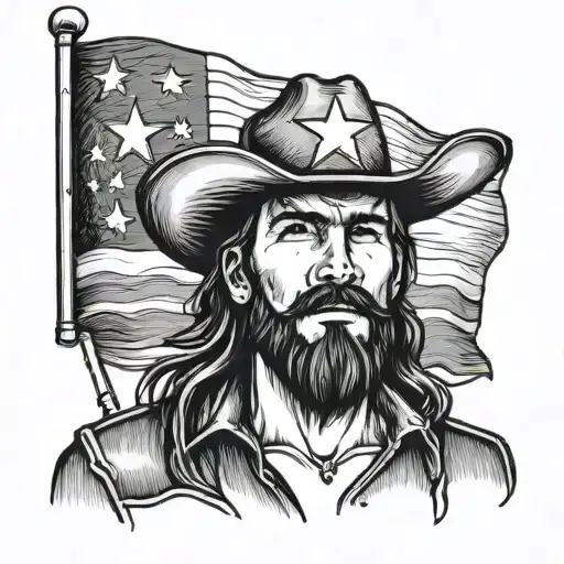 Amarillo's Holding A Texas Flag Wearing A Cowboy Hat On Its Head