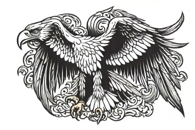 Eagle Black And White