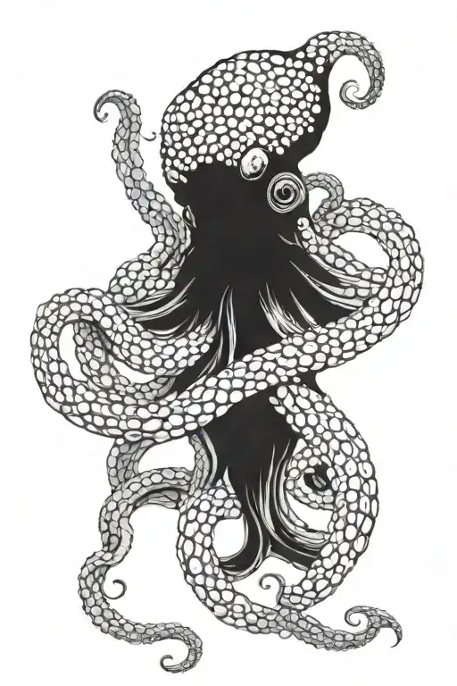 A Dying Octopus Holding