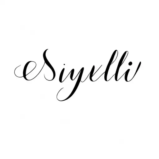 The Word Nielli With Roses Behind With Shading