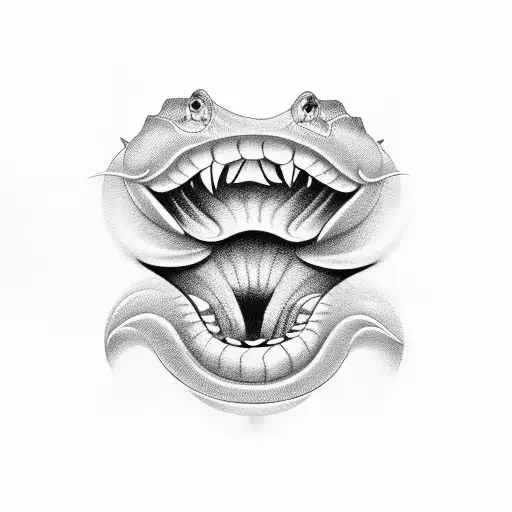Cobra Mouth Open Dark Feminine