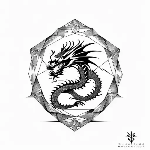 Dragon Make A 20 Side Dice