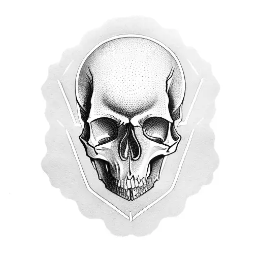 Diskgolf Basket Skull