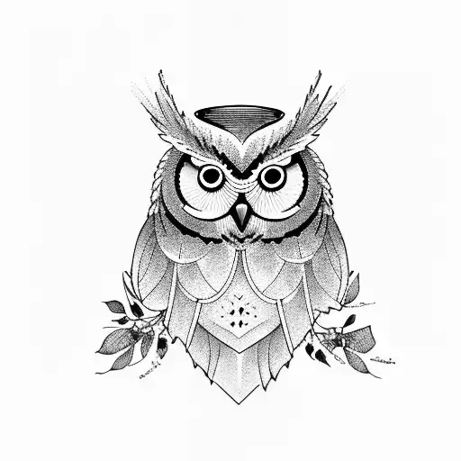 Sheet Music With An Owl Perched On Top