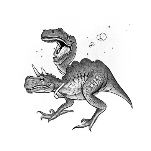 Simplied Dinosaur Symbol