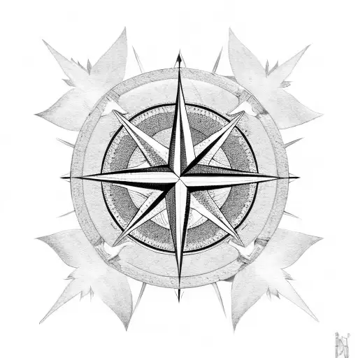 Compass Maple Leaf