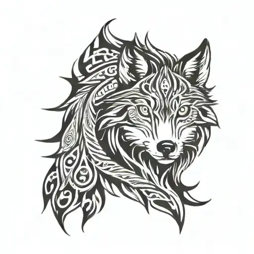 Tribal Wolf
