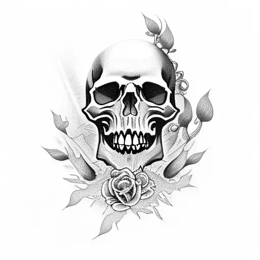 Crisantemo With Skull