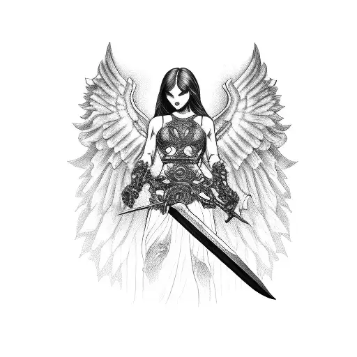 Dark Angel With A Sword