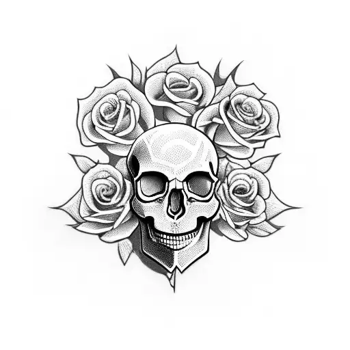 Skull And Roses