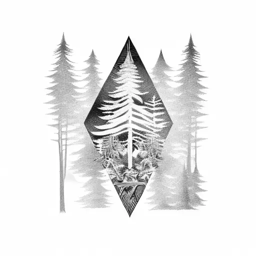 Vinyl Record In A Forest