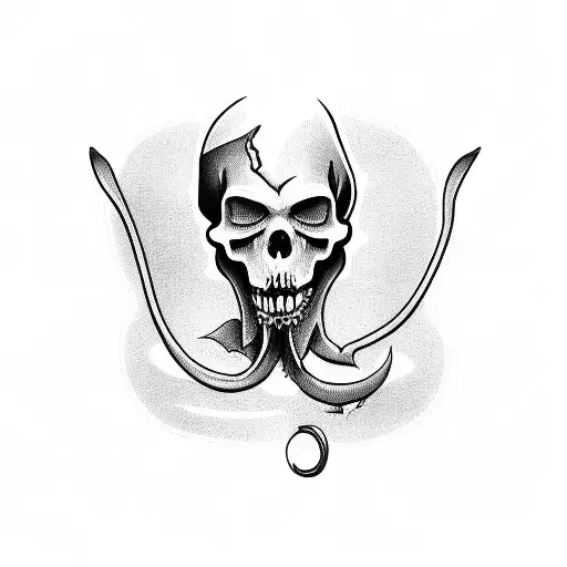 Grim Reaper With A Rabbits Head