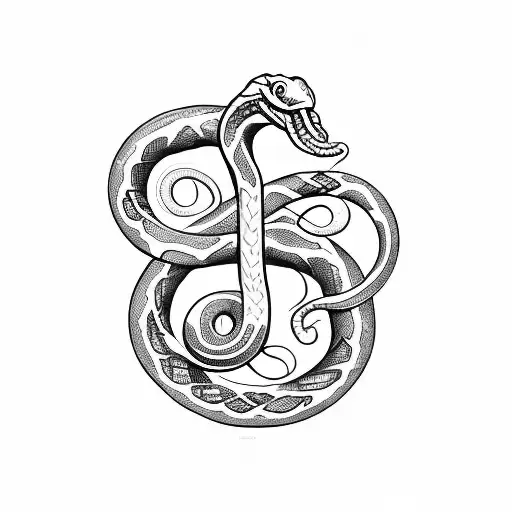 Snake In The Shape Of A Treble Clef