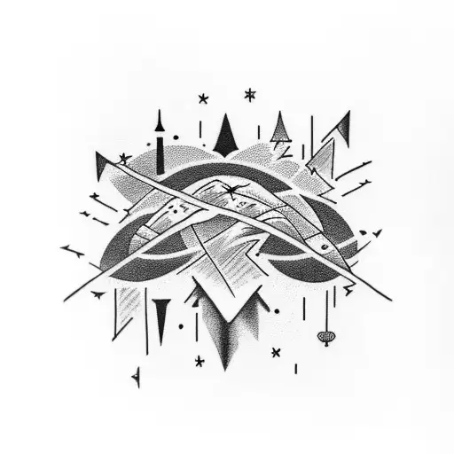 Lighting Storm With A Shooting Star