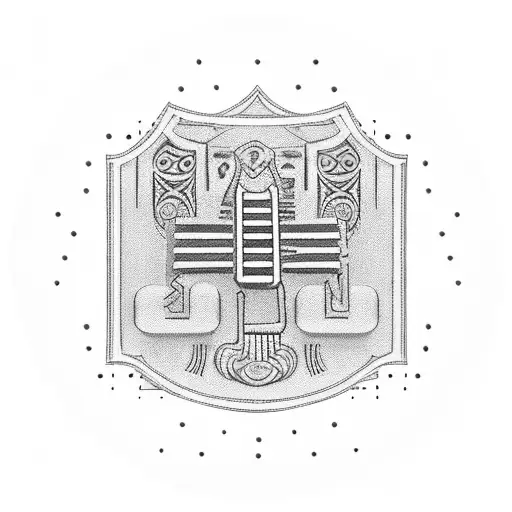 An Intricate Piano Keyboard With Egyptian Hieroglyphs Woven Into The Keys