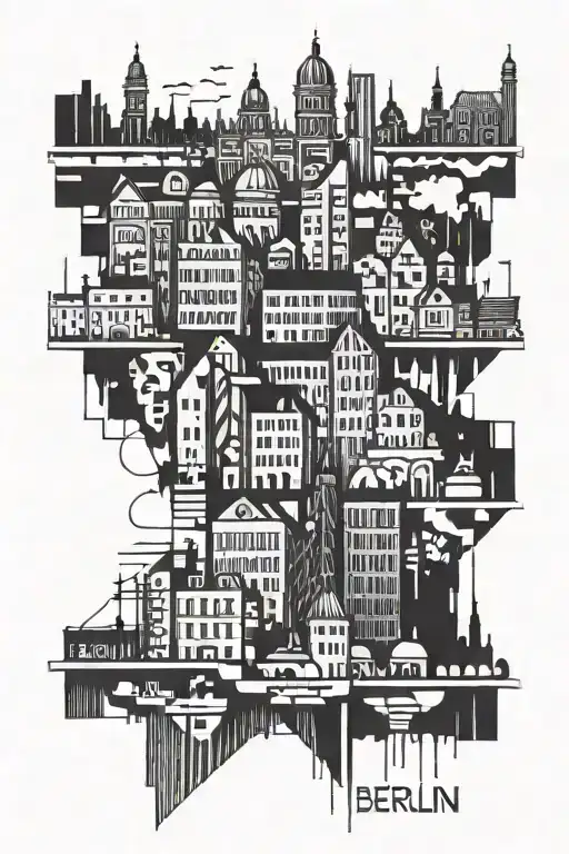 Berlin Buildings Abstract Design