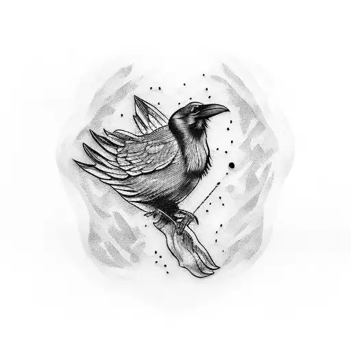 Raven With Live Like A Bird Set Free