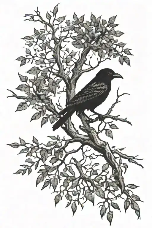 Raven Tree Branches