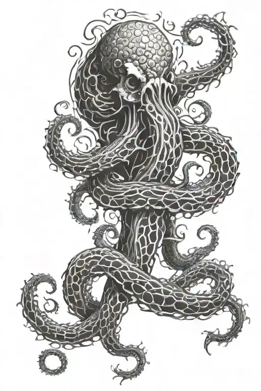 Kraken Emerging From The Depths