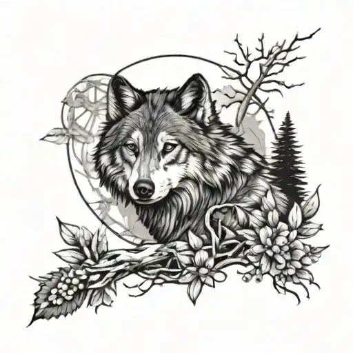 Wolf And Nature Inspired