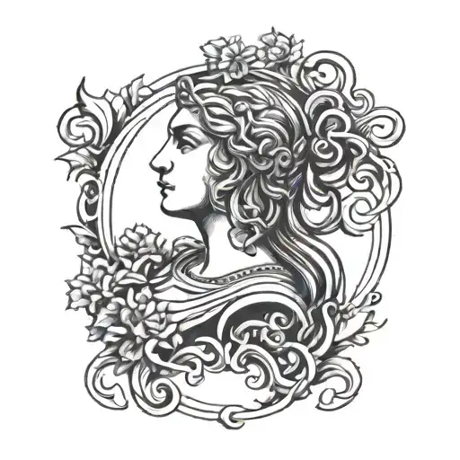 A Tattoo Of Marianne Symbol Of France