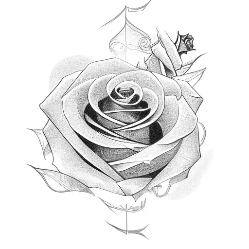 Black Rose With The Letters Lla