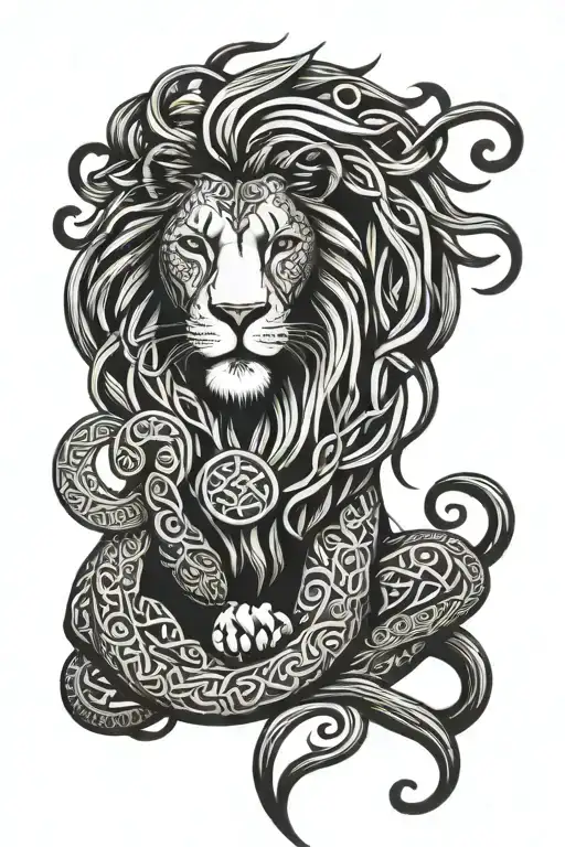 Lion Celtic Knots