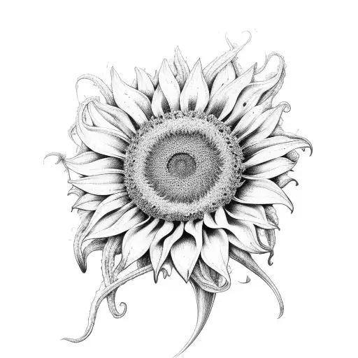 A Majestic Frailejon And Sunflower Intertwined In A Botanical Embrace