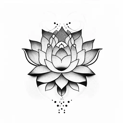 Lotus Flower With Shading