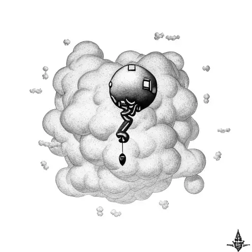 A Protein Molecule Shaped Like A Cloud In The Sky
