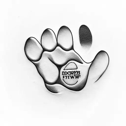 Dog Paw With Name