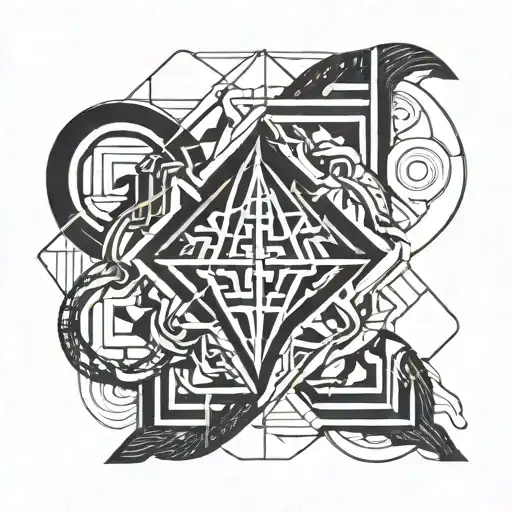 Gemini Geometric Symbol