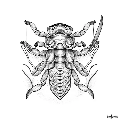 Scorpion Holding Two Fish