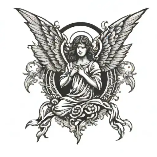 Angel Tattoo Design Inspired
