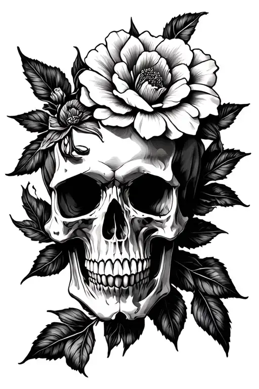 Flor De Maga And Skull